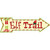 Elf Trail Novelty Arrow Sticker Decal