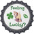 Feeling Lucky Novelty Bottle Cap Sticker Decal