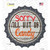 Sorry Out Of Candy Novelty Bottle Cap Sticker Decal