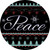 Peace Novelty Circle Sticker Decal