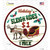 Sleigh Rides Novelty Circle Sticker Decal