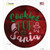 Cookies For Santa Novelty Circle Sticker Decal