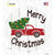 Merry Christmas Tree Truck Novelty Circle Sticker Decal