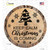 Christmas Is Coming Novelty Circle Sticker Decal