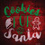 Cookies For Santa Novelty Square Sticker Decal