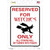 Reserved for Witches Novelty Rectangle Sticker Decal
