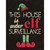 Under Elf Surveillance Novelty Rectangle Sticker Decal