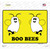 Boo Bees Novelty Rectangle Sticker Decal