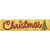 Christmas With Tree Novelty Narrow Sticker Decal