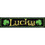 Lucky with Clovers Novelty Narrow Sticker Decal