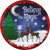 Believe in Magic Reindeer Novelty Circle Sticker Decal