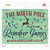 North Pole Reindeer Games Novelty Rectangle Sticker Decal