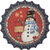 Welcome Snowman Novelty Bottle Cap Sticker Decal