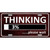 Thinking Please Wait Metal Novelty License Plate