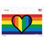 Rainbow Heart Novelty Sticker Decal