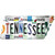 Tennessee Strip Art Novelty Tennessee Shape Sticker Decal