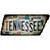 Tennessee Strip Art Novelty Rusty Tennessee Shape Sticker Decal