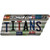 Titans Strip Art Novelty Corrugated Tennessee Shape Sticker Decal