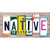 Native Art Wood Novelty Sticker Decal