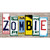 Zombie Art Wood Novelty Sticker Decal