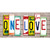 One Love Wood Art Novelty Sticker Decal