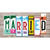 Married Wood Art Novelty Sticker Decal