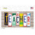 Teacher Wood Art Novelty Sticker Decal