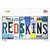 Redskins Strip Art Novelty Sticker Decal