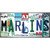 Marlins Strip Art Novelty Sticker Decal