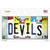 Devils Strip Art Novelty Sticker Decal