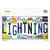 Lightning Strip Art Novelty Sticker Decal