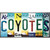 Coyotes Strip Art Novelty Sticker Decal