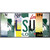 LSU Strip Art Novelty Sticker Decal