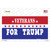 Veterans For Trump Novelty Sticker Decal