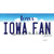 Iowa Fan Novelty Sticker Decal