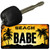 Beach Babe Novelty Metal Key Chain KC-8395