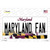 Maryland Fan Novelty Sticker Decal
