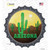 Arizona with Saguaro Novelty Bottle Cap Sticker Decal