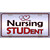 Nursing Student Metal Novelty License Plate