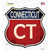 Connecticut Novelty Highway Shield Sticker Decal