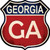 Georgia Novelty Highway Shield Sticker Decal