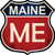 Maine Novelty Highway Shield Sticker Decal