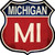 Michigan Novelty Highway Shield Sticker Decal