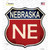 Nebraska Novelty Highway Shield Sticker Decal