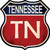 Tennessee Novelty Highway Shield Sticker Decal