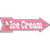 Ice Cream Novelty Metal Arrow Sign