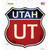 Utah Novelty Highway Shield Sticker Decal