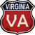Virginia Novelty Highway Shield Sticker Decal