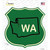 WA Novelty Highway Shield Sticker Decal