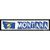 Montana Outline Novelty Narrow Sticker Decal